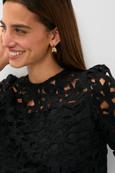 Black Lace Elodie Blouse